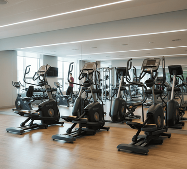 Impulse Encore ECE5 elliptical cross traine with self-powered movement and LED display