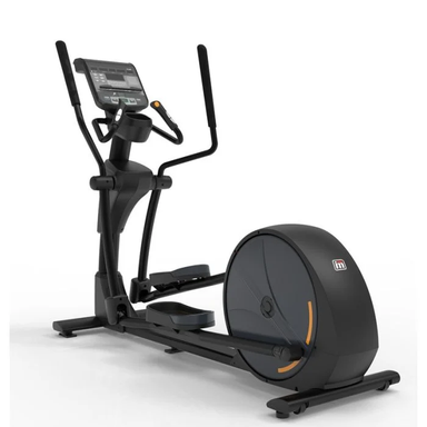 Origin Fitness Impulse RE700 black elliptical trainer with digital display and ergonomic handles for low-impact cardio workout