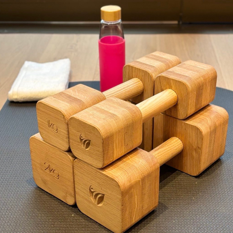 wooden weights home eco-friendly gym stuff