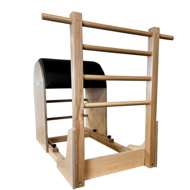 wood pialtes ladder barrel for home and studio, wooden workout equipment