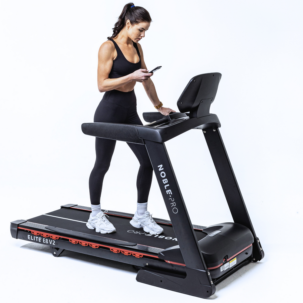 NoblePro Elite E8s Foldable Treadmill - Black