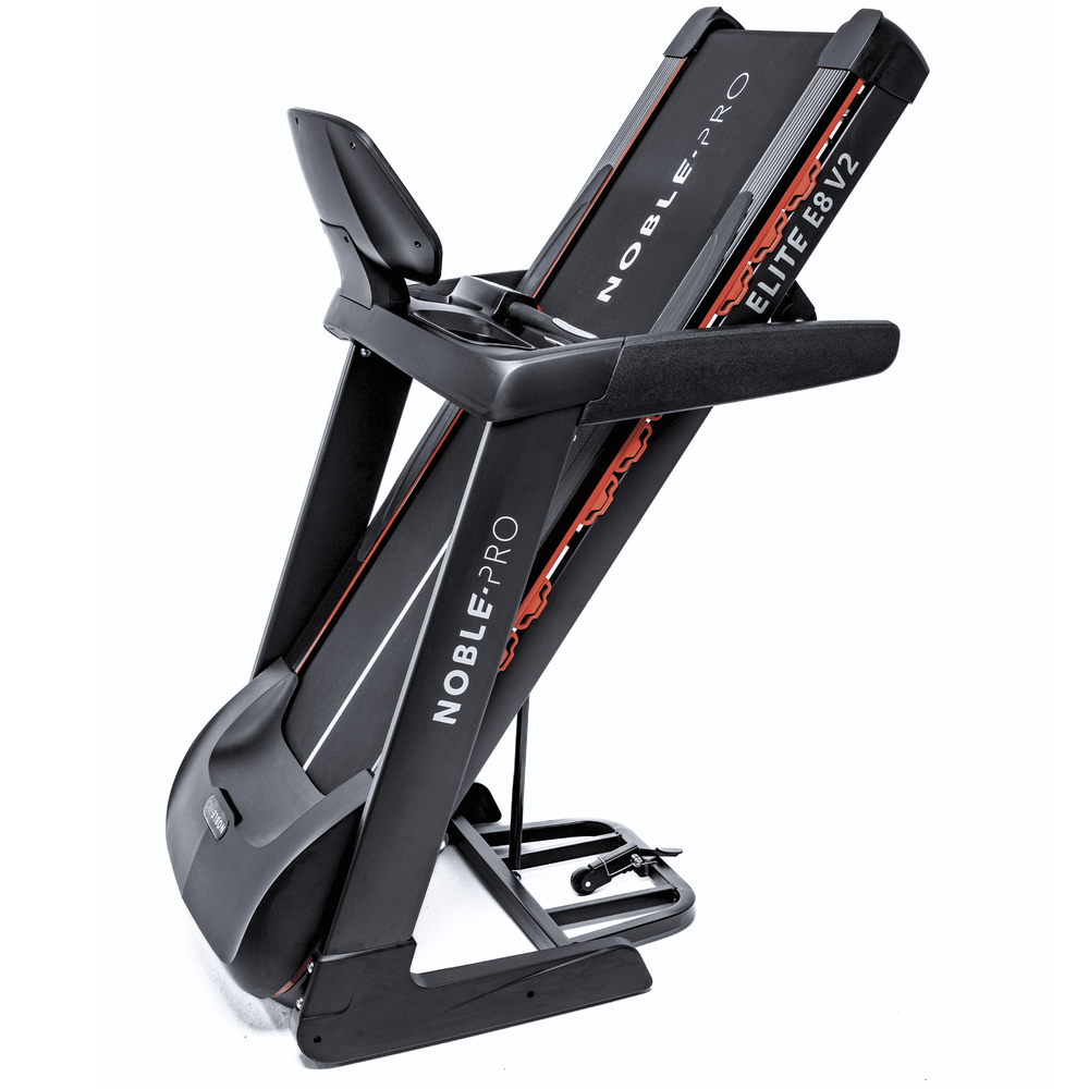NoblePro Elite E8s foldable running machine, compact space-saving equipment for home gyms 