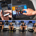 foldable treadmill for yoga studio HD interactive touchscreen for home workout