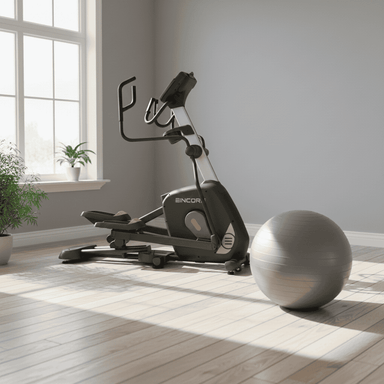 Impulse Encore ECE5 elliptical and cross-trainer in black with self-powered movement and LED display