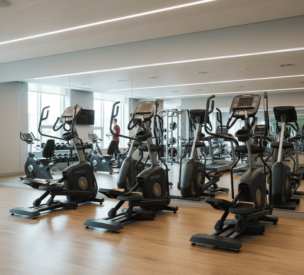 Impulse Encore ECE5 elliptical cross traine with self-powered movement and LED display