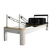 eco-friendly pilates machine vegan leather gym equipment pilates reformer for home, black leather