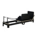 Aluminium pilates machine for homes, studios with black leather