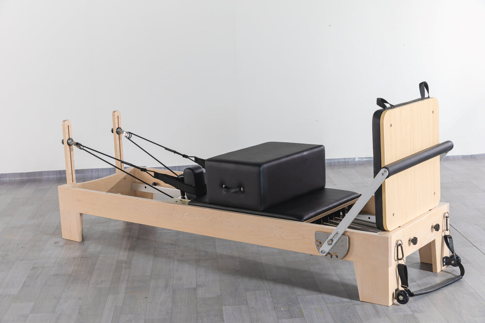 Maple eco-friendly pilates reformer machine for homes studio yoga