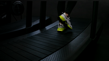 Curved, eco-friendly treadmill for better posture and no electricity