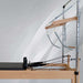 pilates reformer, tower reformer, black leather workout equipment for home and studio
