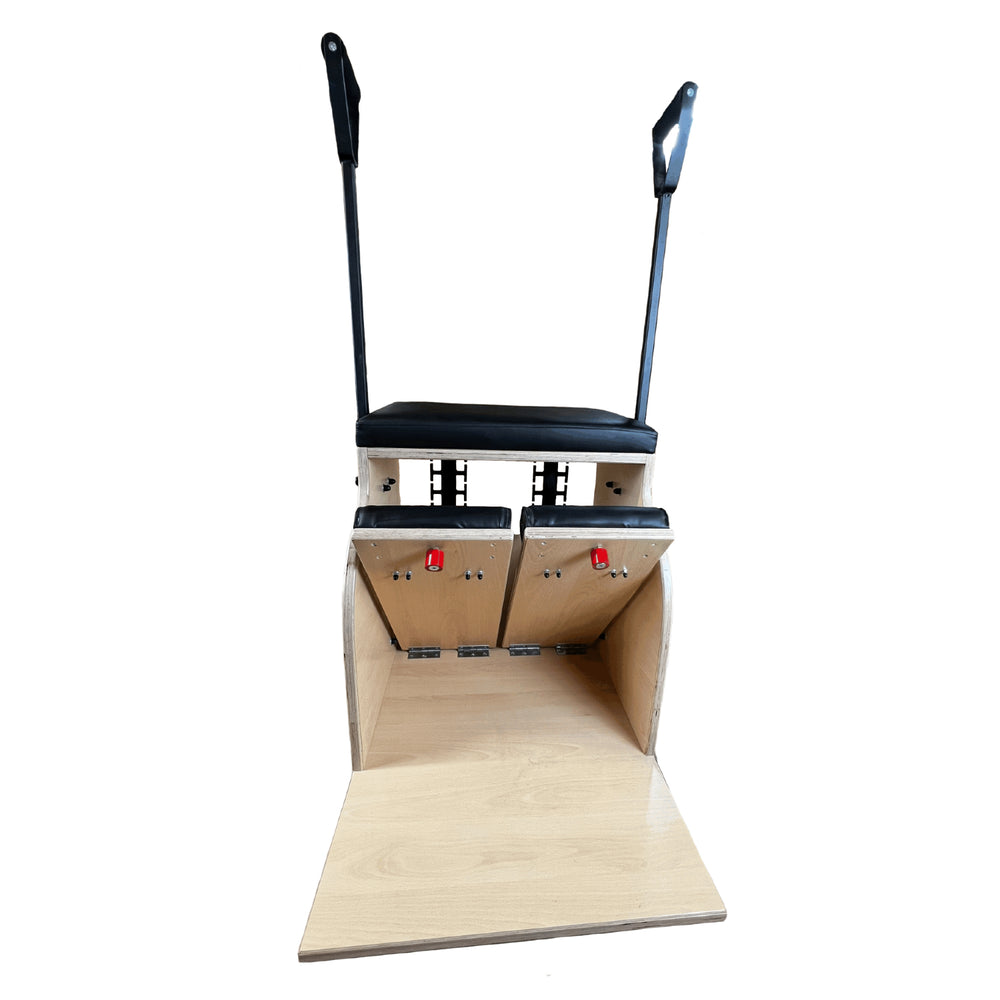 wooden wunda chair for home, sustainable pilates reformers for yoga studios